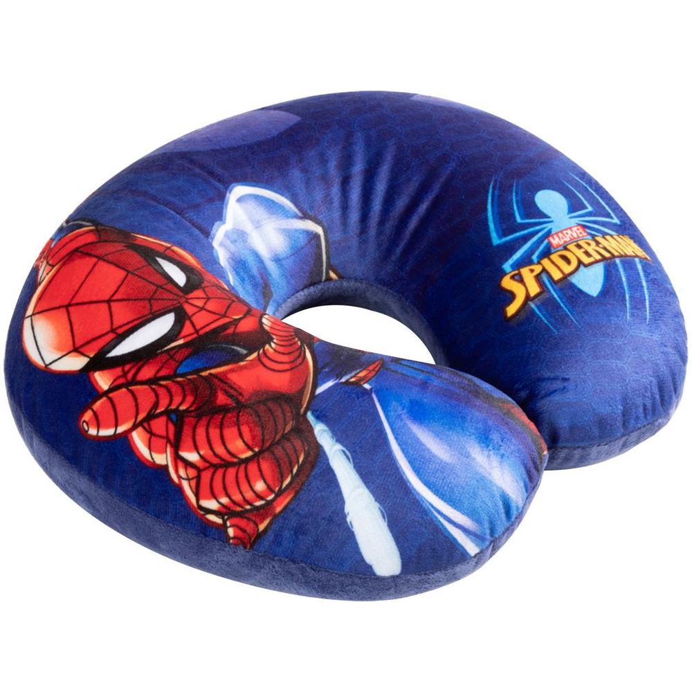 Cuscino Per Collo Da Viaggio Cervicale In Tessuto Spiderman Uomo Ragno Supereroi Bambini - Foto 2