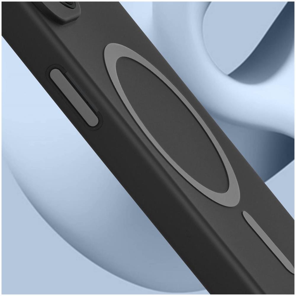 Cover Magsafe Nera Per Iphone 15 Plus, Sottile E Leggera, Soft Joy - Foto 5