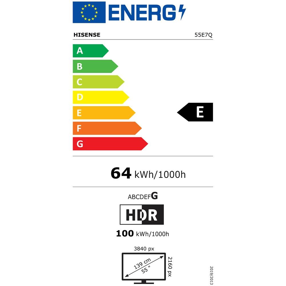 TV QLED 55" 4K Ultra HD 55E7Q Smart TV Nero - Foto 3