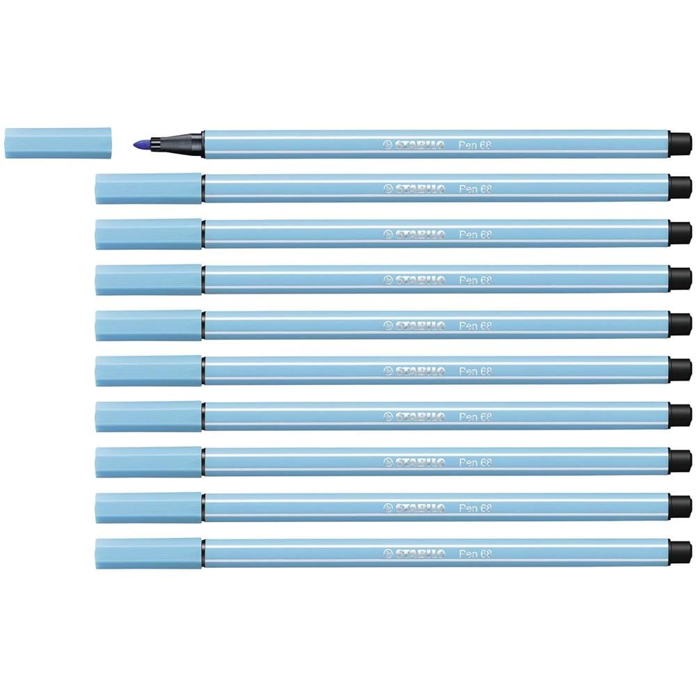 Pen 68 - Pennarello Premium - Confezione da 10 - Azzurro - Foto 1