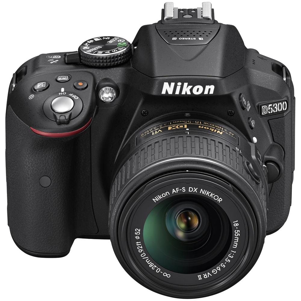 D5300 Kit Nero 18-55 VR II sensore CMOS da 24.2 Mpx Display 3'' Filmati in Full HD Wi-Fi GPS colore Nero - Foto 2