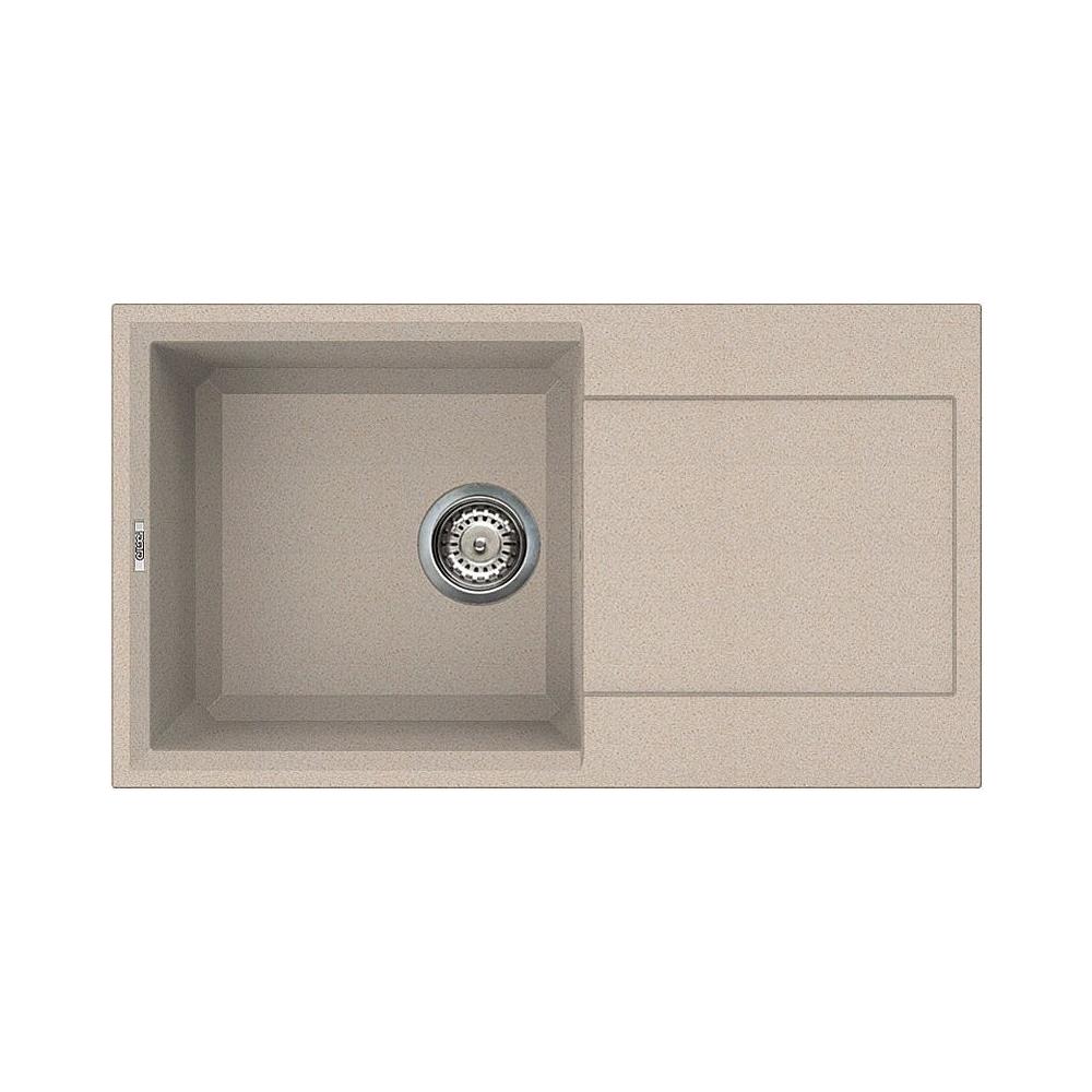 Serie Easy 290 Lavello da incasso 1 Vasca con Gocciolatoio Dimensioni 78 x 43.5 cm Colore Avena - Foto 3