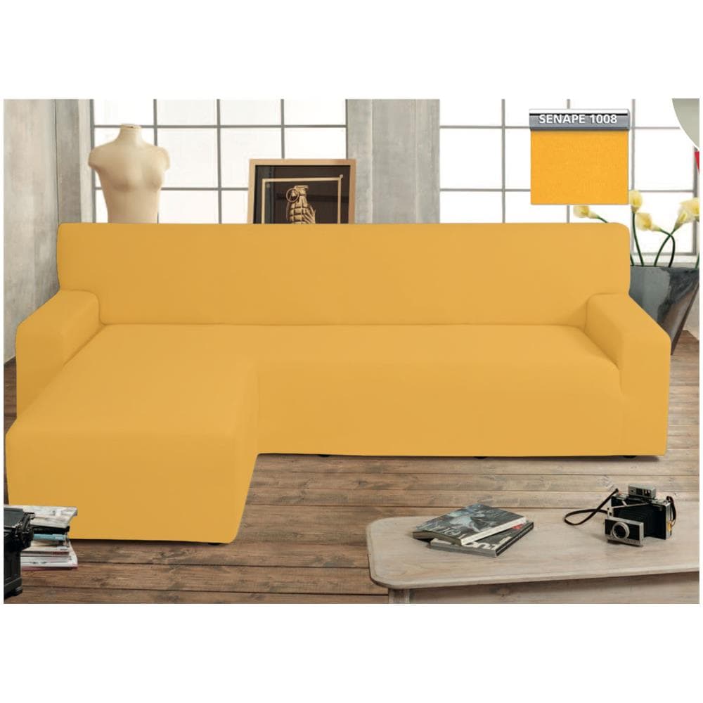 BIANCHERIAWEB Copridivano Genius Con Penisola Chaise Longue Modello