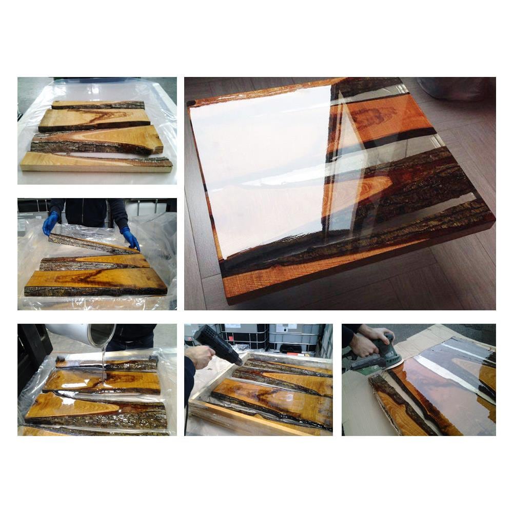 Resina Epossidica 320 gr Ultra Trasparente Atossica - Resina + Indurente Effetto Acqua per Creazioni Artistiche, Rivestimento Superfici, Modellismo, Bricolage - Foto 10