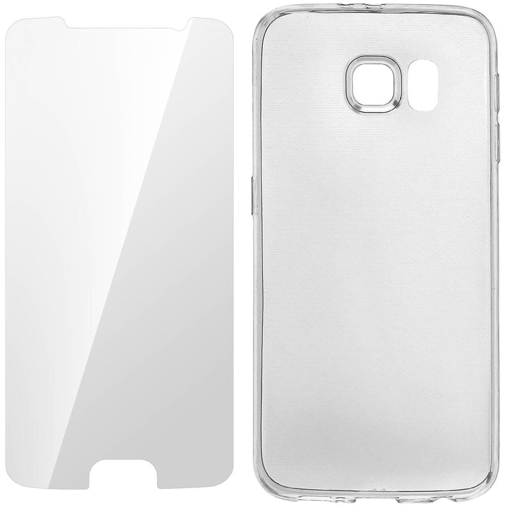 Protezione Completa - Cover Flessibile + Pellicola Vetro Samsung Galaxy S6 - Foto 2