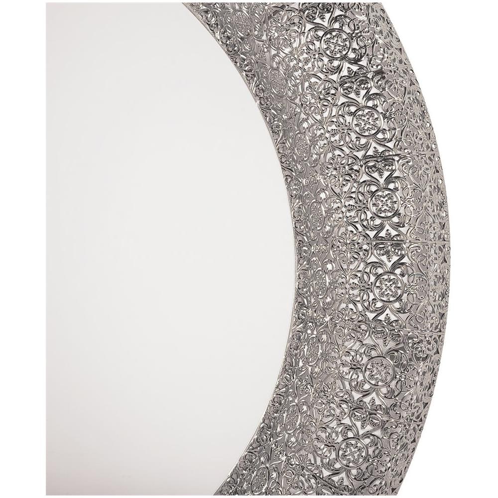 Specchio Da Parete Tondo Ø80 Cm Color Argento Channay - Foto 2