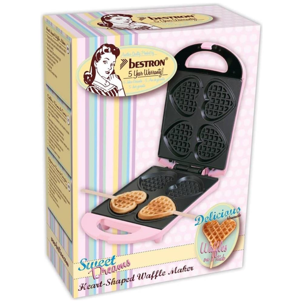 Piastra Per Waffle A Forma Di Cuore Dsw271p 780 W Rosa - Foto 6