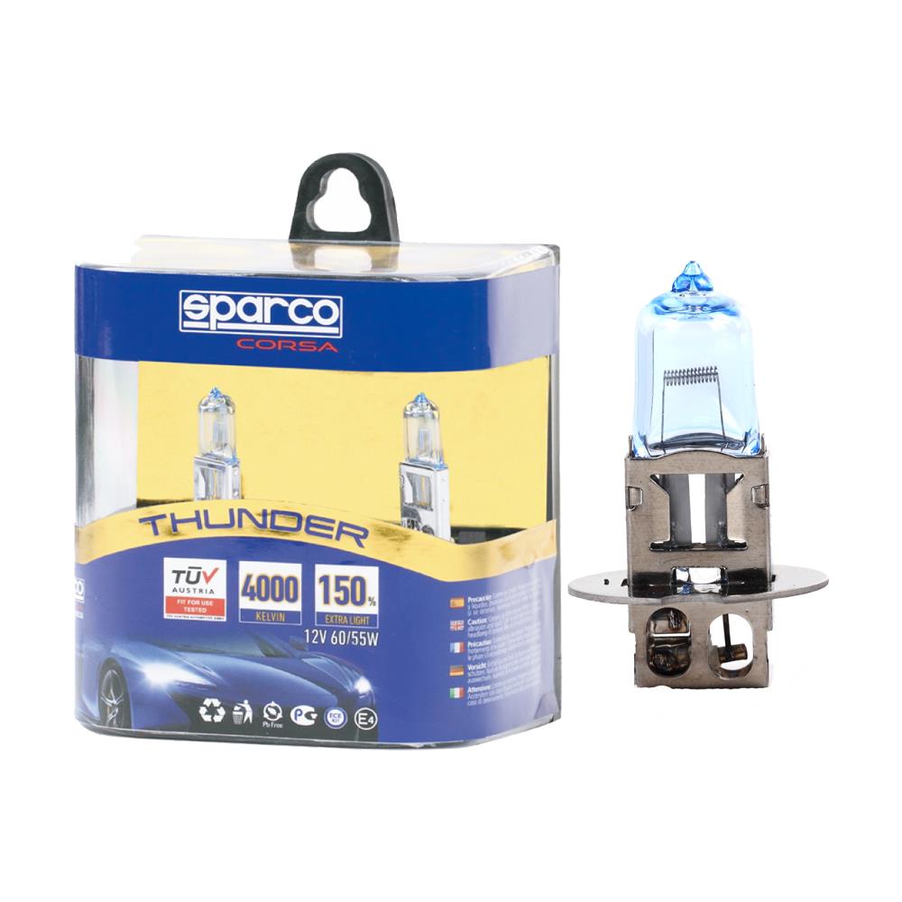 H3 Coppia Di Lampadine Thunder Per Auto 12v 55w Luce Neutra - Foto 2