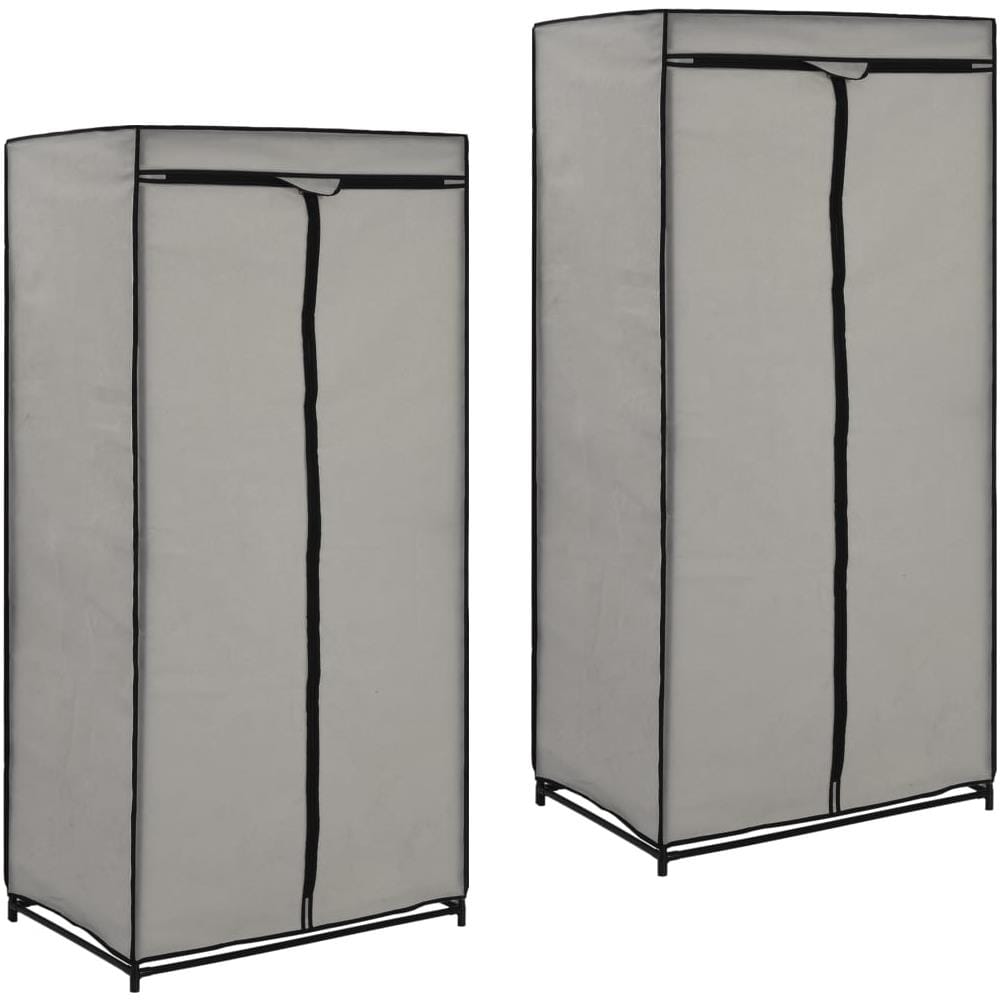 Armadio 2 Pz Grigio 75x50x160 Cm - Foto 1