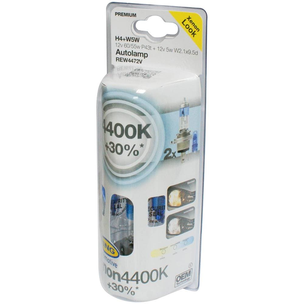 Rew4472v Lampadine Xenon 4400k H4+w5w 12v - Foto 1