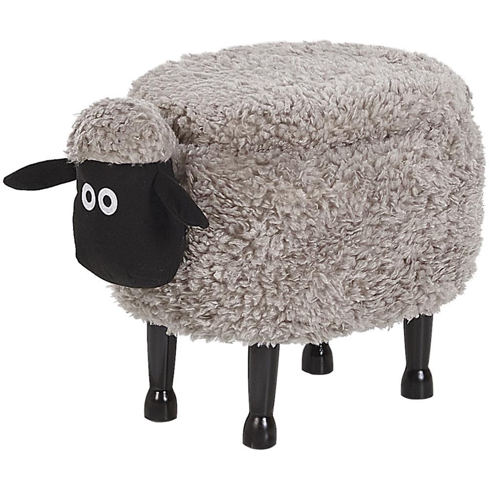 Pouf Animaletto In Tessuto Grigio Sheep - Foto 1