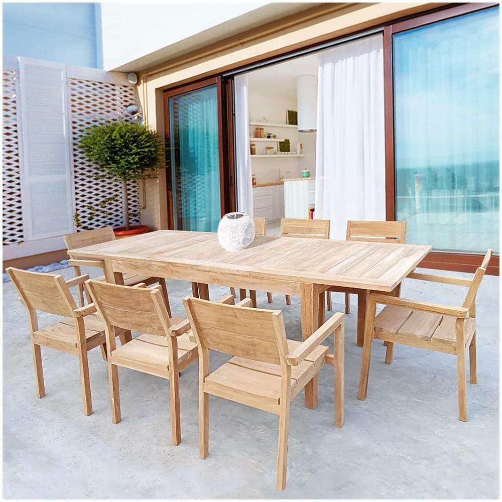 Tobi - Tavolo In Teak Allungabile - Foto 3