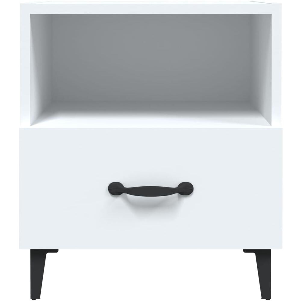 Comodino Bianco In Legno Multistrato - Foto 2