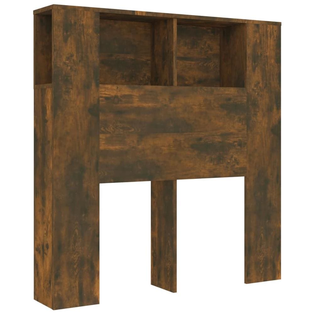 Testiera Con Scomparti Rovere Fumo 100x18,5x104,5 Cm - Foto 2