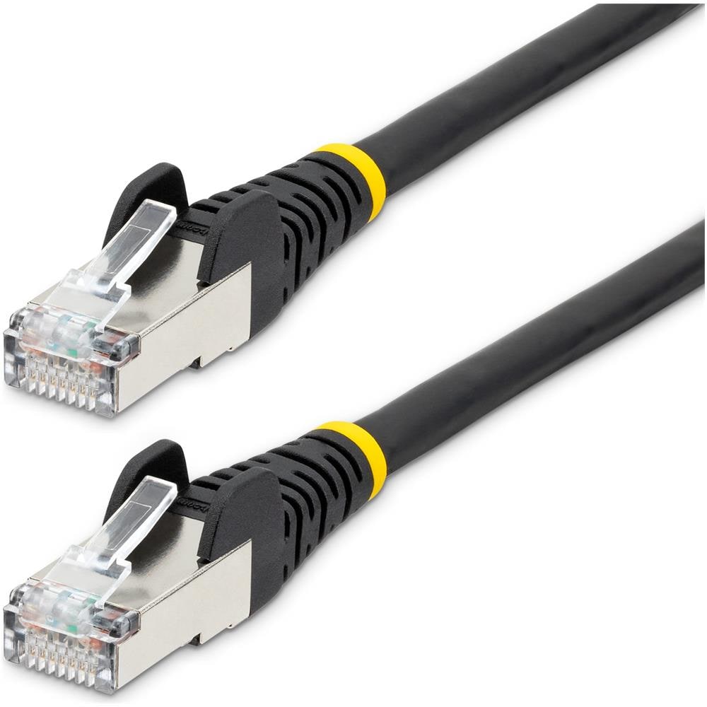 Cavo Ethernet CAT 6a - 3m - Nero - Cavo di rete LAN Low Smoke Zero Halogen (LSZH) - 10GbE 500MHz 100W PoE++ - Filo /Cavo patch schermato S /FTP con spinotto RJ45 antigroviglio e rilievi di trazione - Foto 1