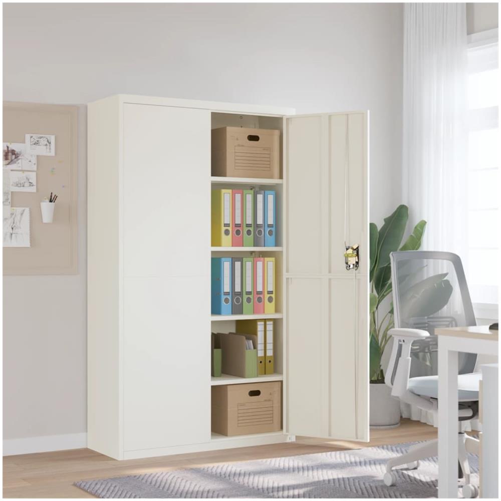 Armadio Classificatore Bianco 105x40x180 Cm In Acciaio - Foto 1