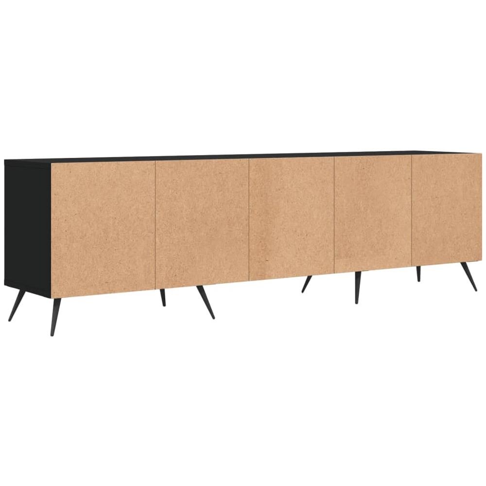 Mobile Porta Tv Nero 150x30x44,5 Cm In Legno Multistrato - Foto 8