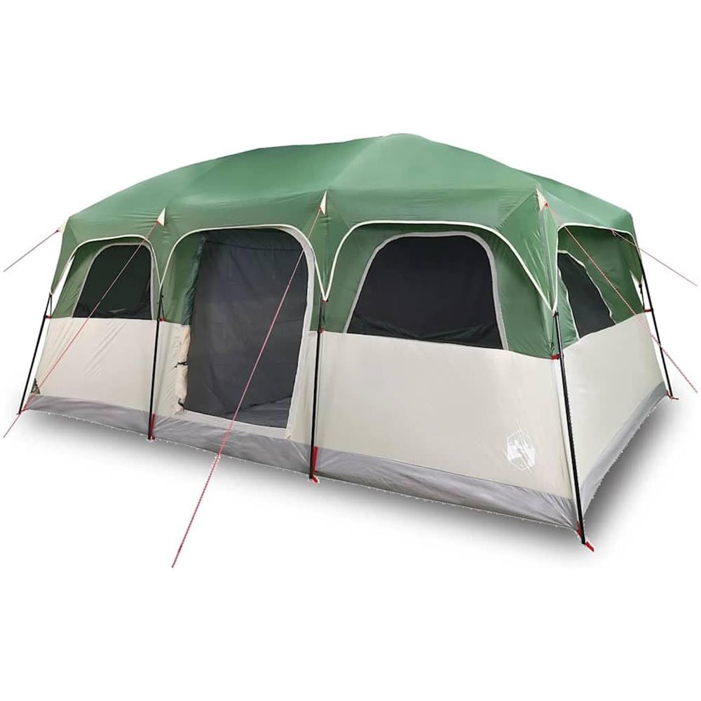 Tenda Familiare a Cabina per 9 Persone Verde Impermeabile - Foto 1