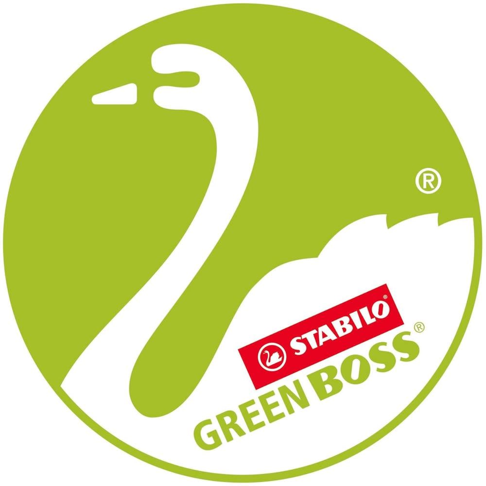 GREEN BOSS - Evidenziatore Ecosostenibile - 83% Plastica Riciclata - Astuccio da 4 - Colori assortiti - Foto 7