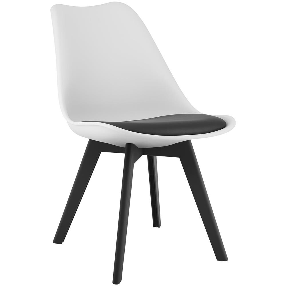 Sedia RIXK - Design ergonomico senza tempo, nero e bianco x 4 - Foto 2