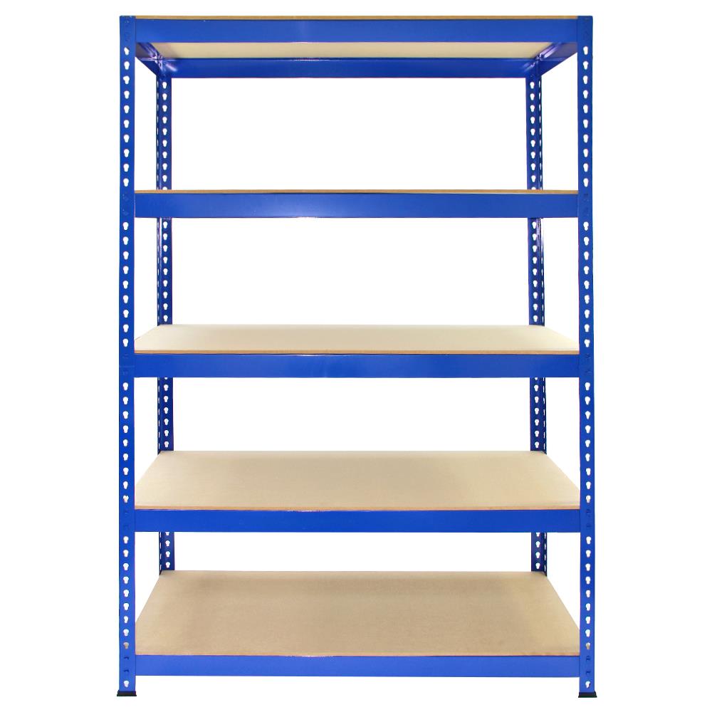 Scaffale In Acciaio Senza Bulloni Q-rax Blu 120cm X 50cm X 182,5cm - Foto 2