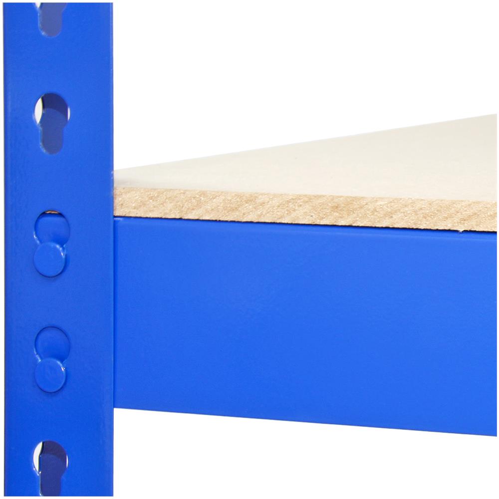 Scaffale In Acciaio Senza Bulloni Q-rax Blu 120cm X 50cm X 182,5cm - Foto 7