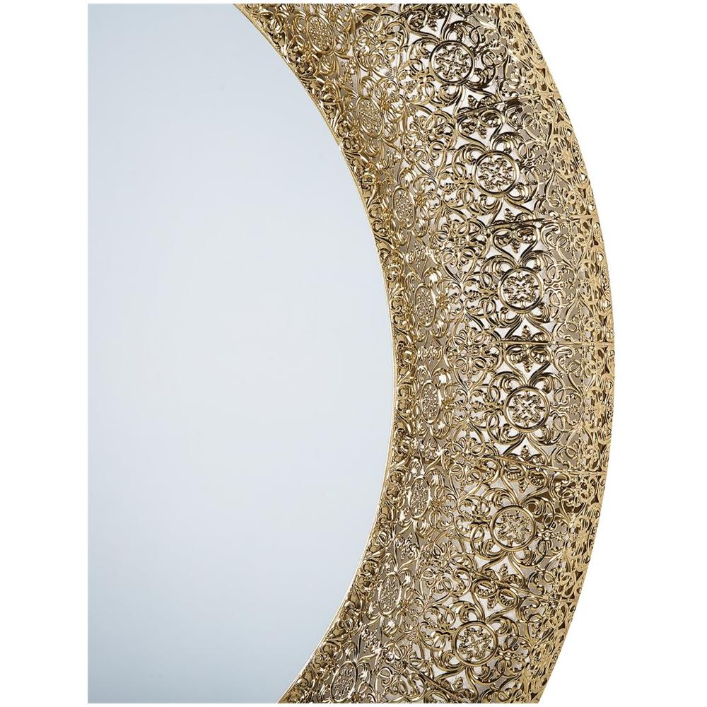 Specchio Da Parete Tondo Ø80 Cm Color Oro Channay - Foto 2