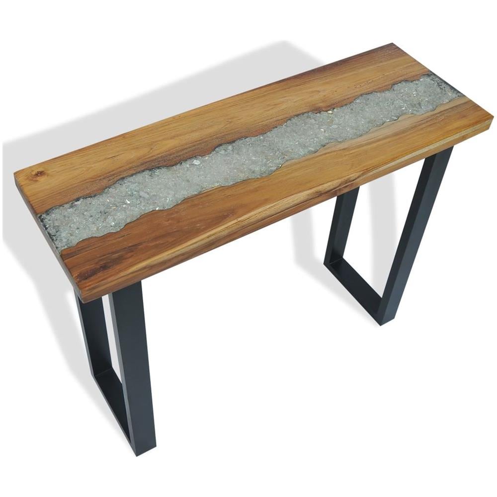 Tavolo Consolle In Teak 100x35x75 Cm - Foto 1