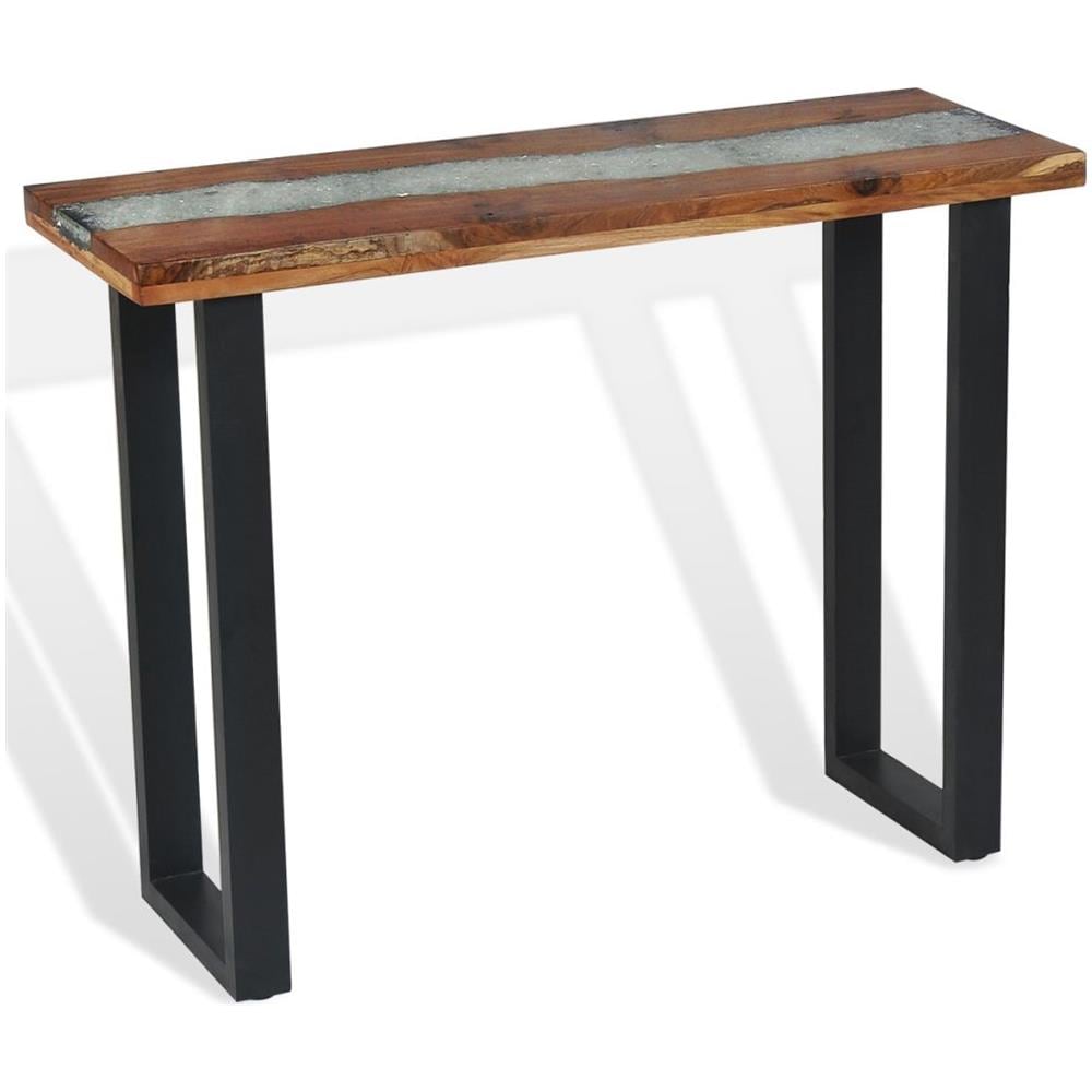 Tavolo Consolle In Teak 100x35x75 Cm - Foto 7