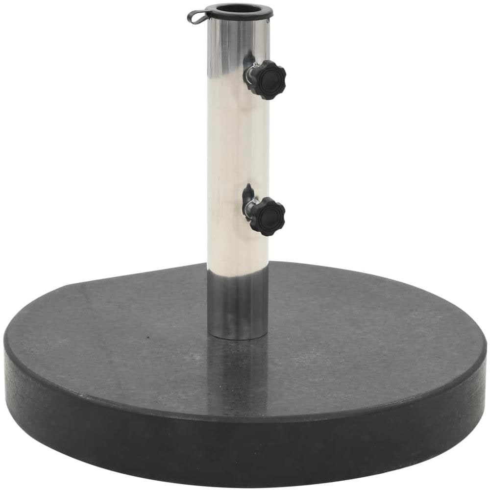 Base per Ombrellone in Granito 28,5 kg Circolare Nera - Foto 1