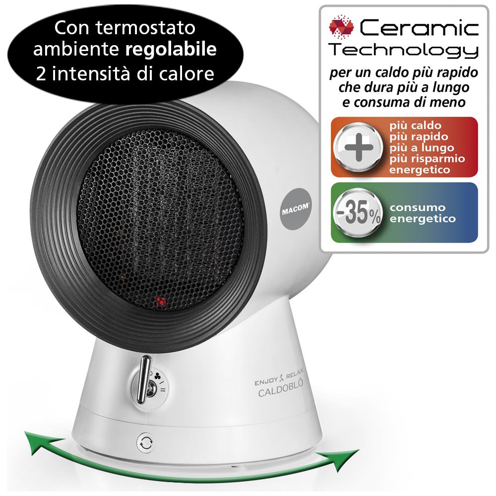 Termoventilatore Ceramico Oscillante Caldoblo - Foto 3