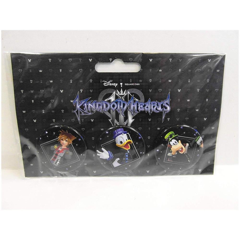 Kingdom Hearts Iii 3, Official Original Button Badges,spille Originali - Foto 1