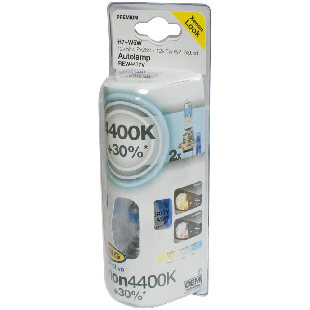 Rew4477v Lampadine Xenon 4400k H7+w5w 12v - Foto 1