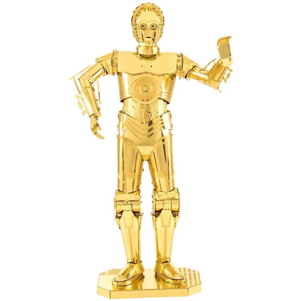 Metal Earth Star Wars Gold C-3po Puzzle Di Metallo 3d - Foto 1