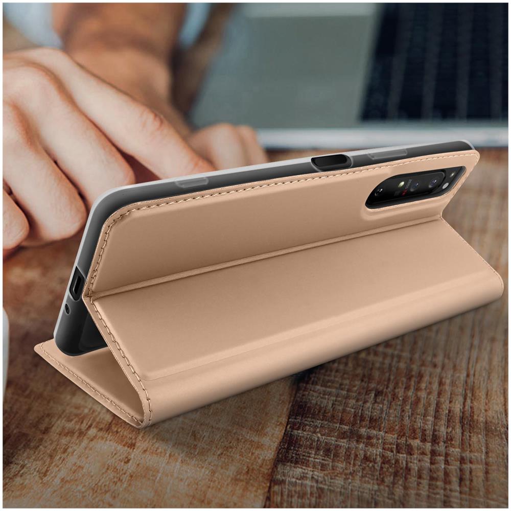 Custodia Sony Xperia 1 2 Custodia Supporto Video Rosa Gold - Foto 2