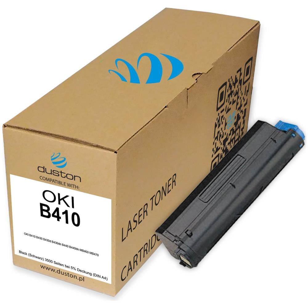 TONER COMPATIBILE - B410, 43979102 Negro Compatible Con Oki B410 B430 B430d B430dn B440 B440dn Mb460 Mb470 Mb480 - Foto 2