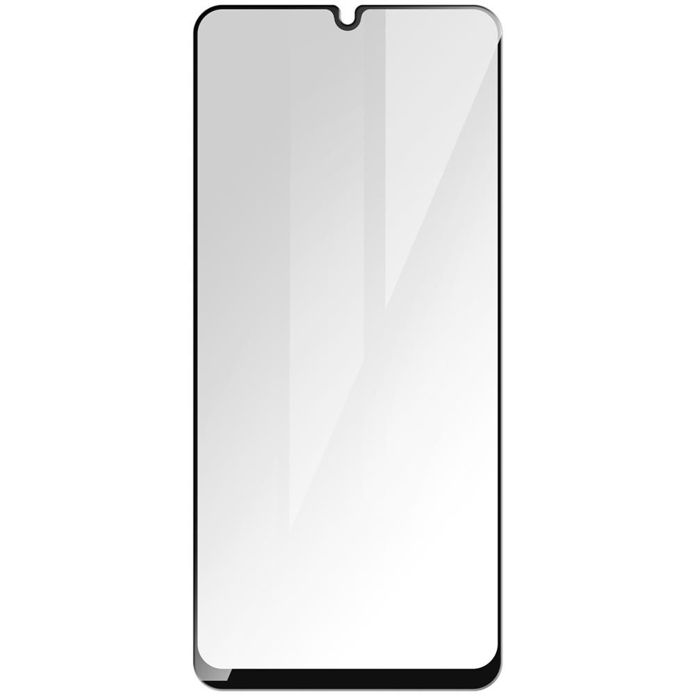 Pellicola Samsung Galaxy A22 Vetro Temperato 9h Smussato Trasparente / Nero - Foto 1