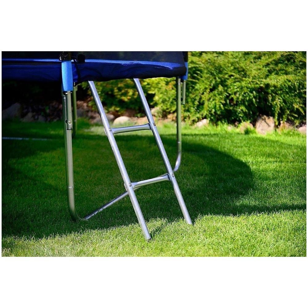 Trampolino Elastico - Blu - 312 Cm - Con Rete E Scaletta - Fino A 120 Kg - Foto 3