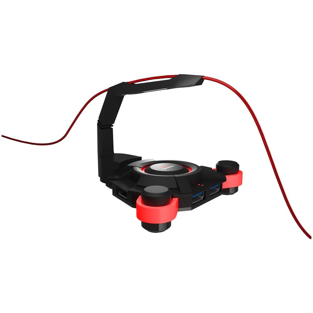 MMS2 USB 3.0 (3.1 Gen 1) Type-A 5000Mbit / s Nero, Rosso perno e concentratore - Foto 2