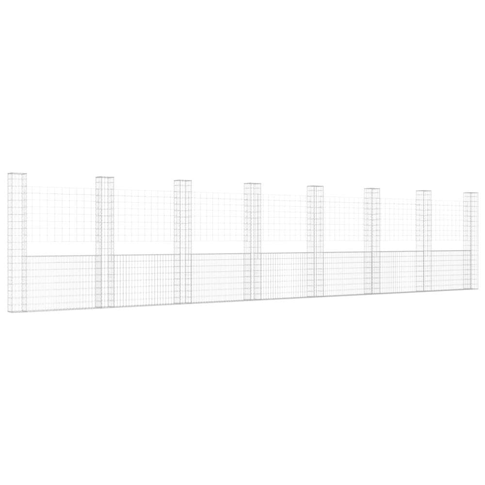 Gabbione A U Con 8 Pali In Ferro 860x20x200 Cm - Foto 1