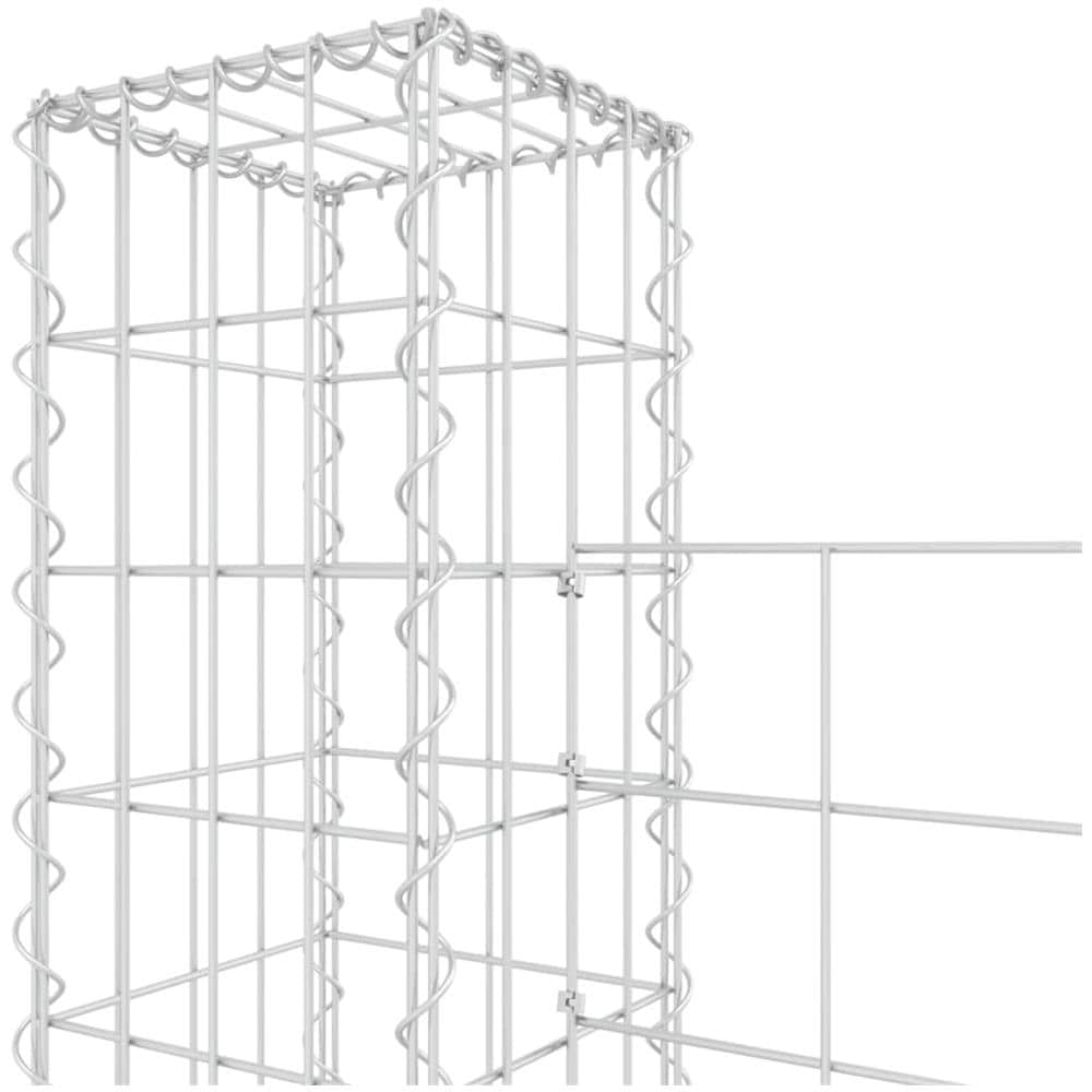 Gabbione A U Con 8 Pali In Ferro 860x20x200 Cm - Foto 2