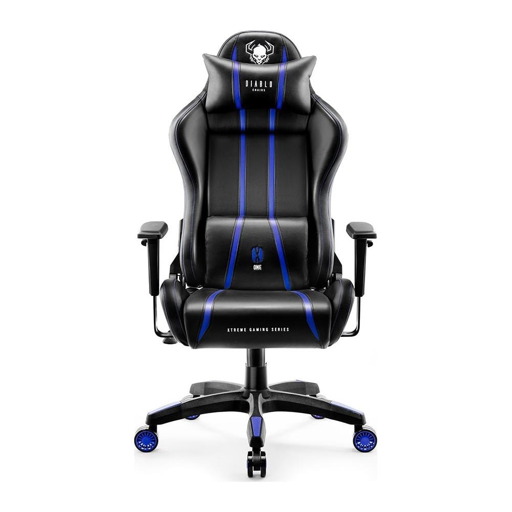 Sedia Gaming X-One 2.0 in Pelle Colore Nero e Blu - Foto 2