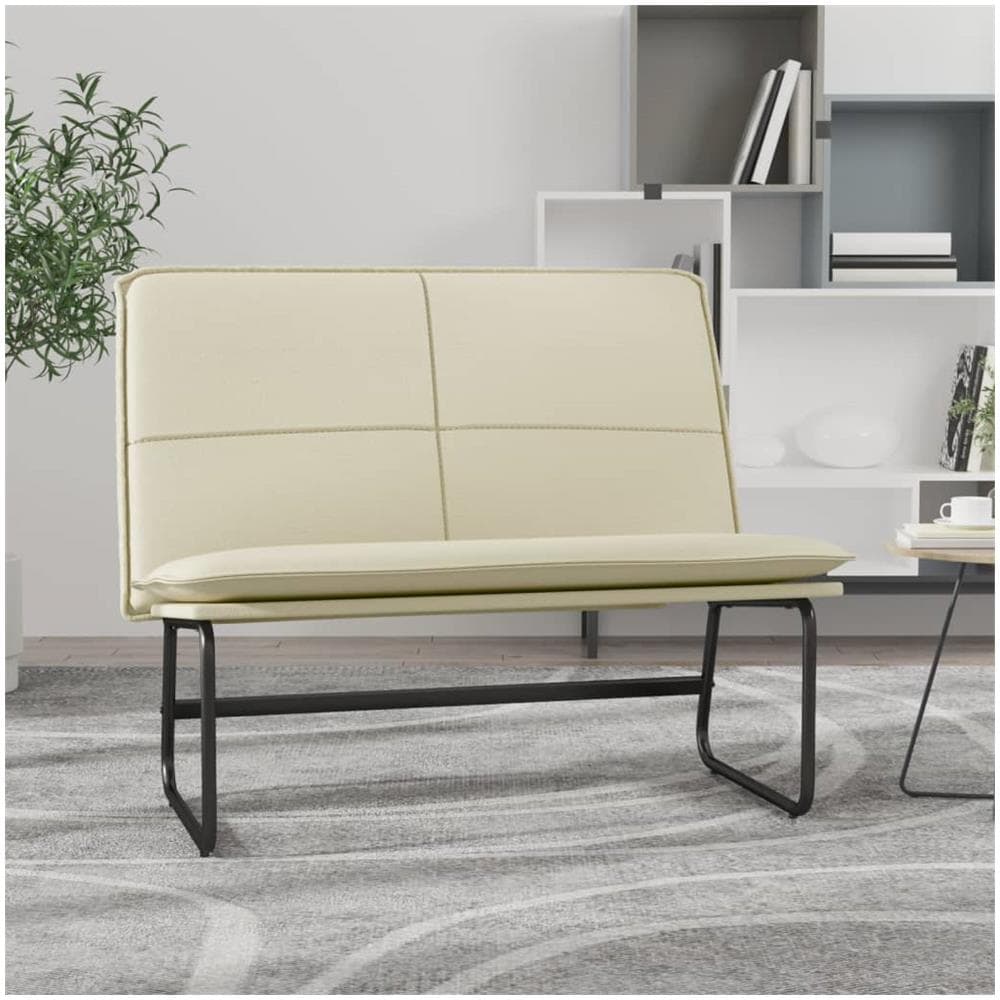 Panca Crema 100x75x76 Cm In Similpelle - Foto 1