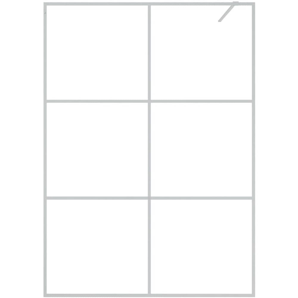 Parete Doccia Walk In Argento 140x195 Cm Vetro Trasparente Esg - Foto 3