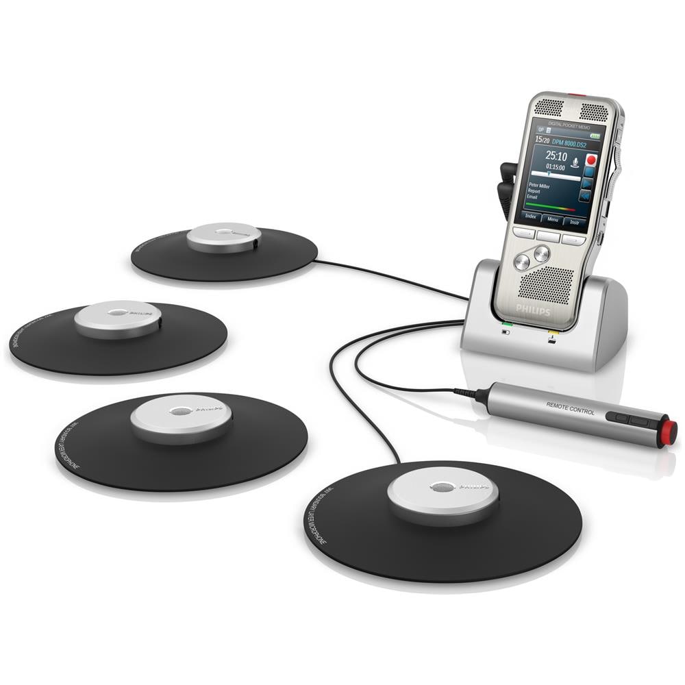 Registratore Per Riunioni Pocketmemo Dpm8900 - 4 Microfoni A 360° - Custodia In Alluminio - Foto 2