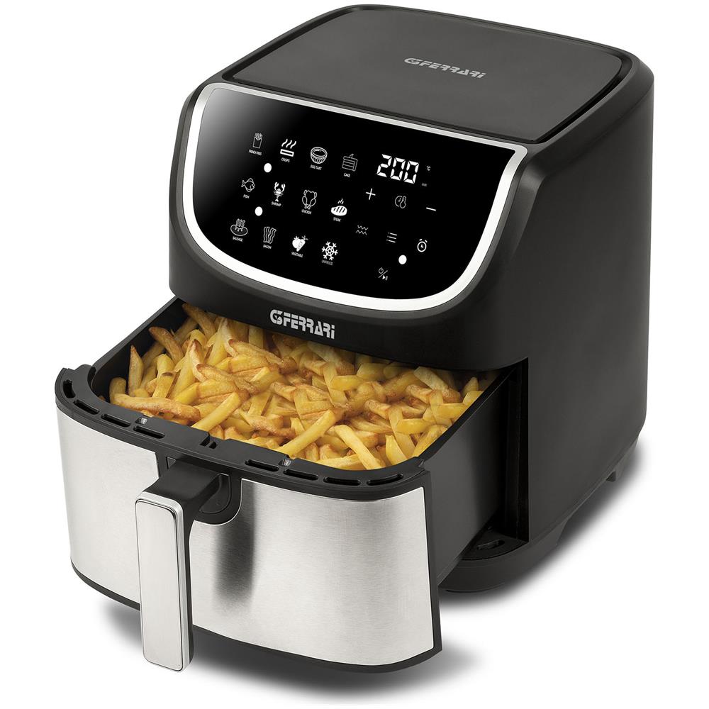 Friggitrice ad Aria G1019100 Capacità 8 Litri 2200 Watt Colore Nero, Acciaio inox - Foto 5