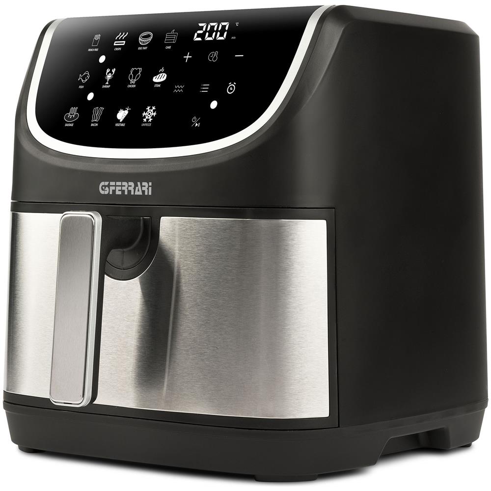 Friggitrice ad Aria G1019100 Capacità 8 Litri 2200 Watt Colore Nero, Acciaio inox - Foto 1