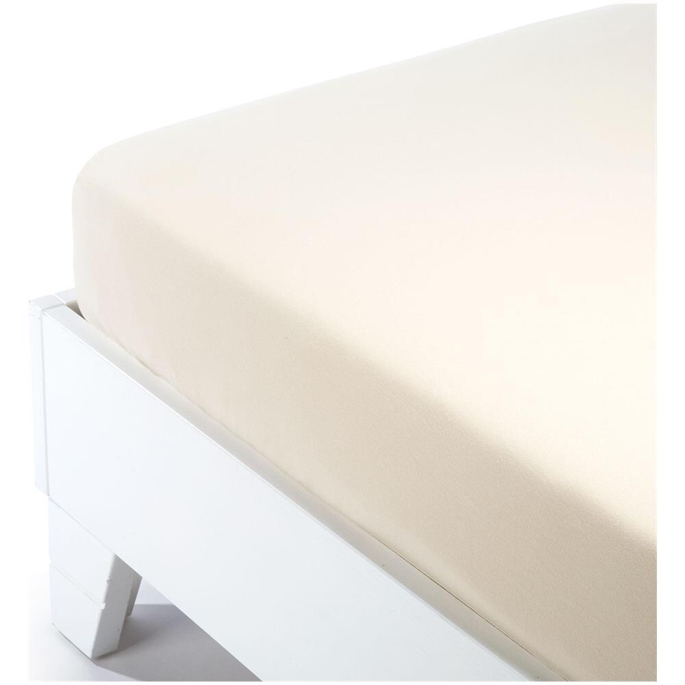 Lenzuolo Inferiore In Flanella Colore Bianco Misura Singolo - Foto 1