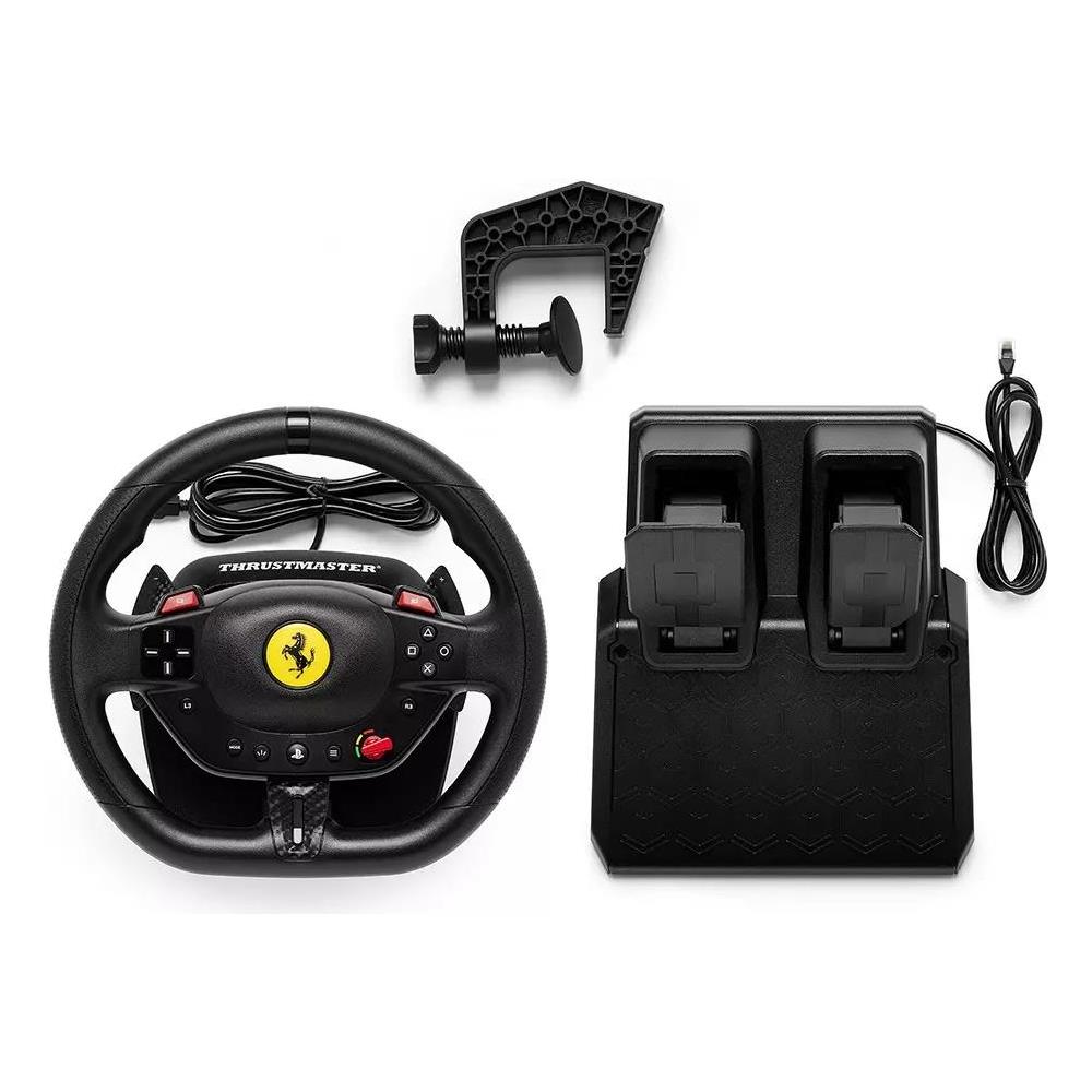 T98-P FERRARI 296 GTB Nero Sterzo + Pedali Analogico /Digitale PC, PlayStation 4, PlayStation 5 - Foto 1