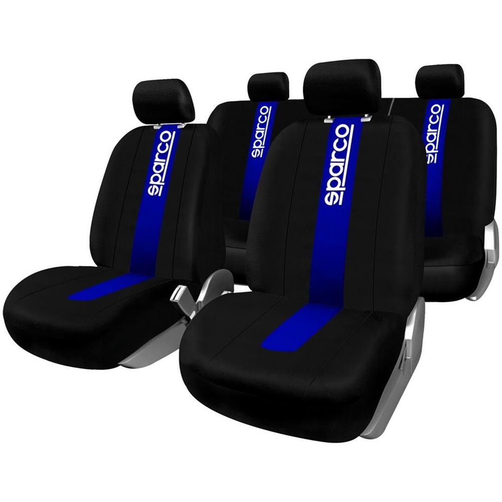 Set Completo Spc1011 Coprisedili Blu Per Auto Universali Anteriori E Posteriori - Foto 2